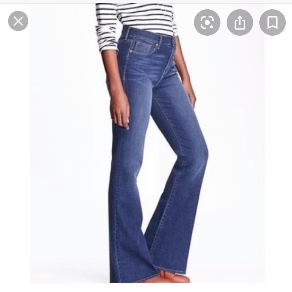 Old navy flare high rise jeans